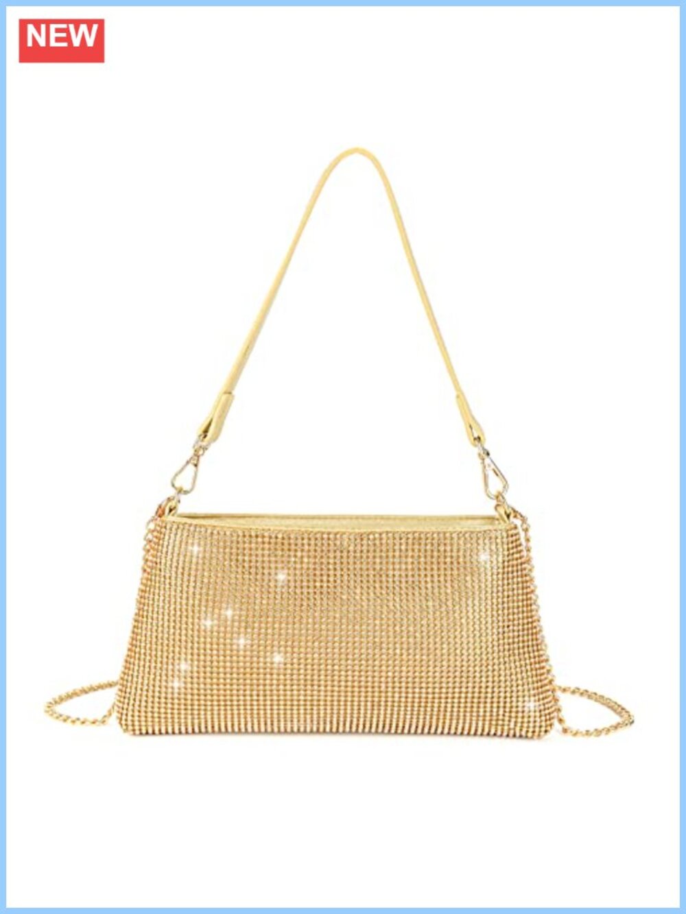 Rhinestone Evening Clutch Bag Sparkly Purse for Women Wedding Prom Party